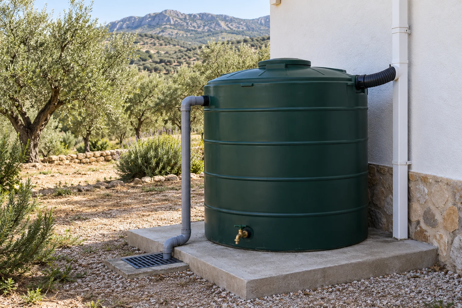 Depósitos de agua pluvial en Jaén: preparar la base antes de conectar